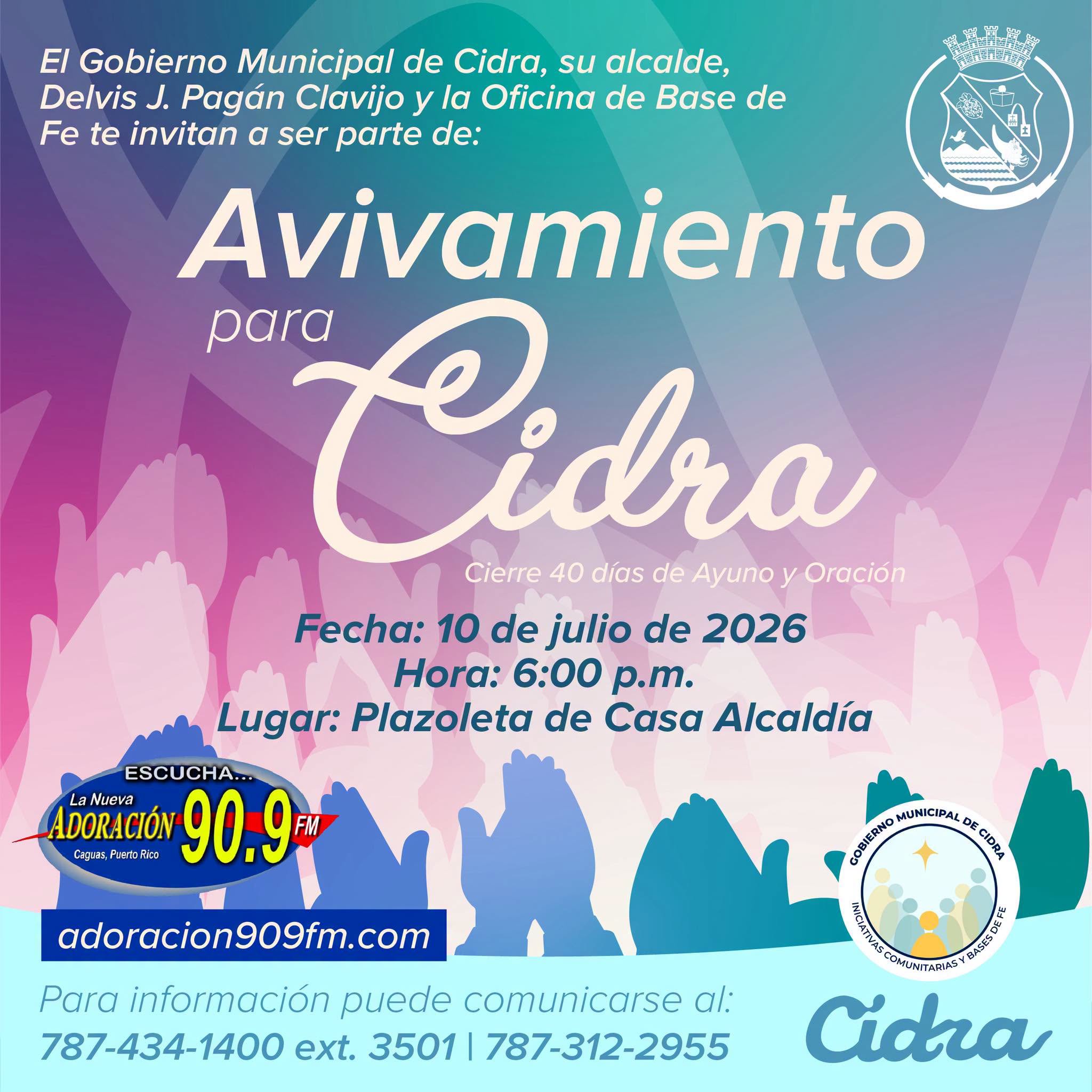 Avivamiento para Cidra – Cierre de 40 Días de Ayuno y Oración