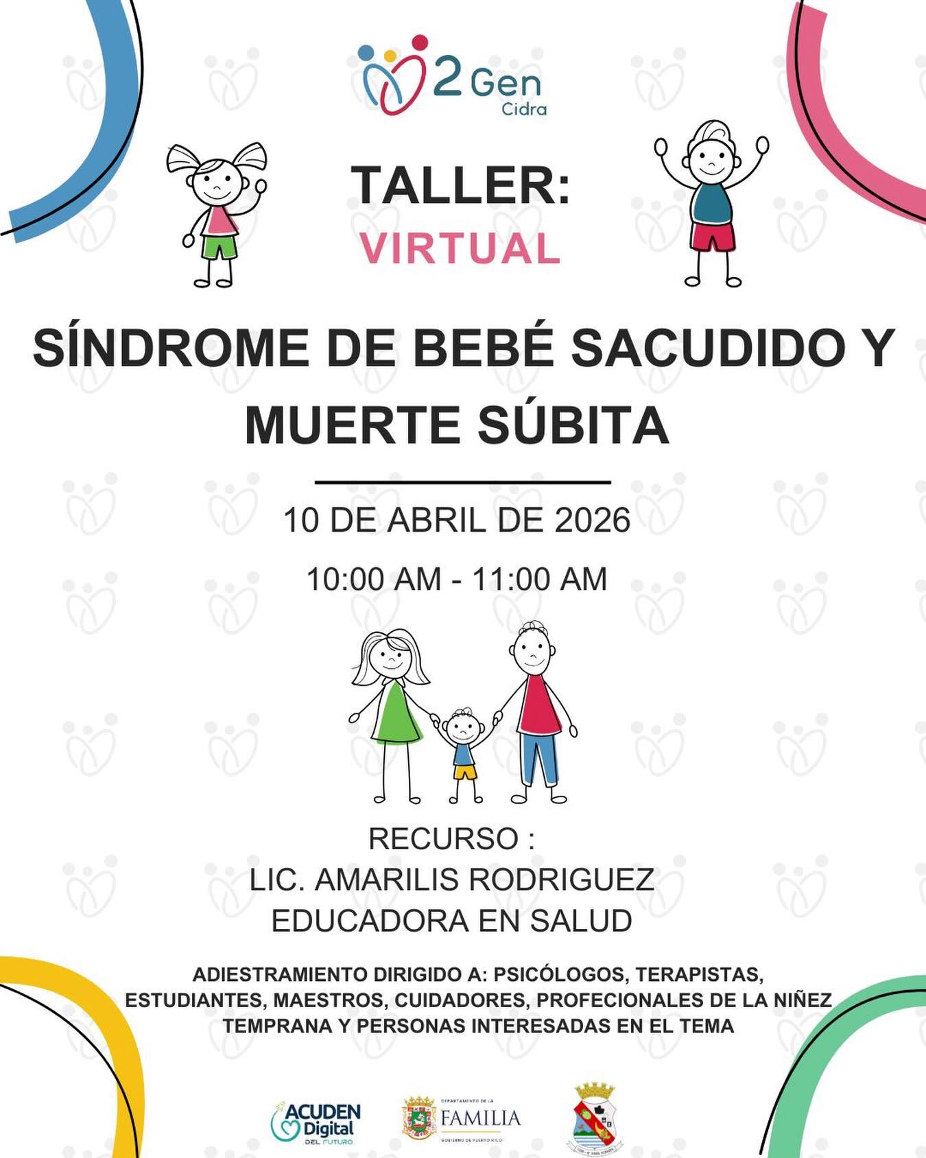 Taller Virtual: Síndrome de Bebé Sacudido y Muerte Súbita