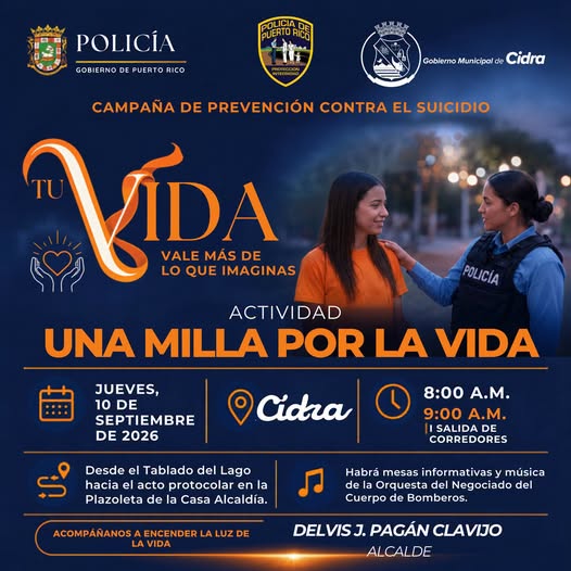 Una Milla por la Vida: Campaña de Prevención Contra el Suicidio